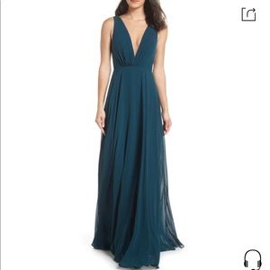 Jenny Yoo Ryan Bridesmaid Dress in Caspian Sea